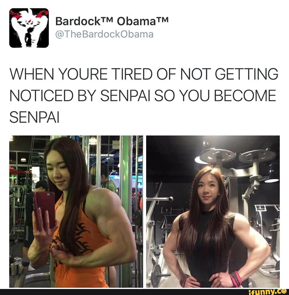 WHEN YOURE TIRED OF NOT GETTING NOTICED BY SENPAI SO YOU BECOME