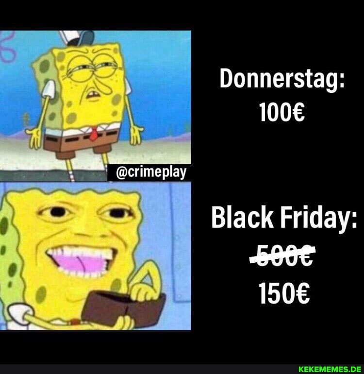 Donnerstag:
"@crimeplay
Black Friday:
