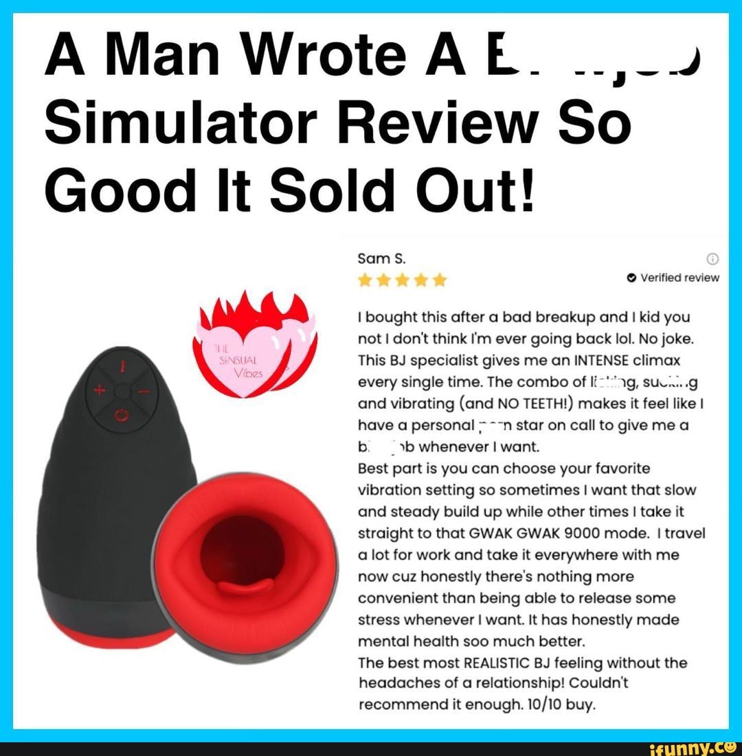 A Man Wrote AE. Simulator Review So Good It Sold Out! Sam SS. Verified  review I