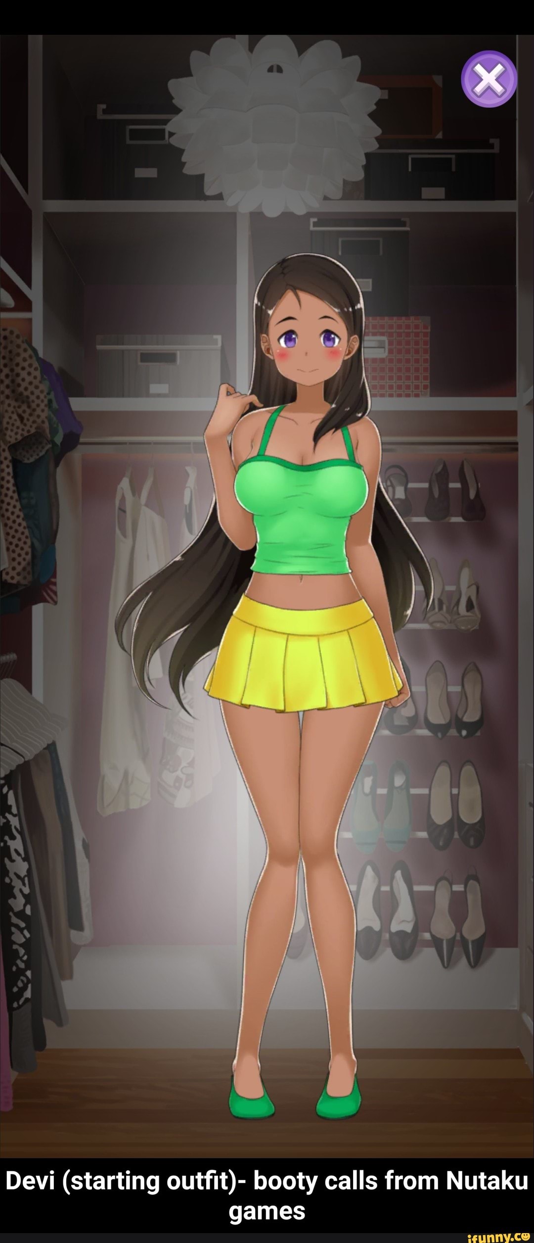 Devi (starting outfit)- booty calls from Nutaku games.