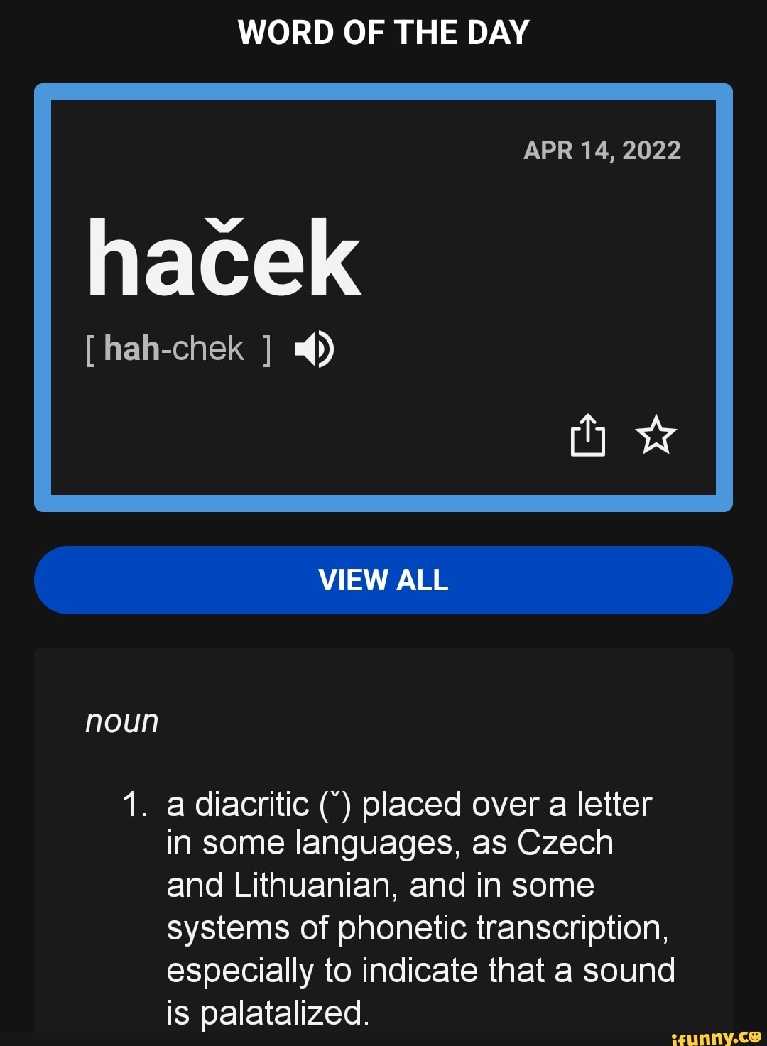 word-of-the-day-apr-14-2022-hacek-hah-chek-view-all-noun-1