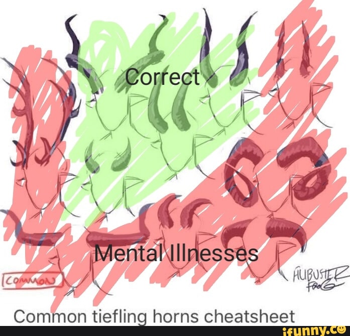 Common Tiefling Horns Cheatsheet Ifunny