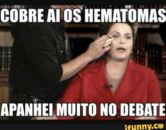 COBRE Al'0S HEMATOMAS
APANHEI MUITO NO DEBATE