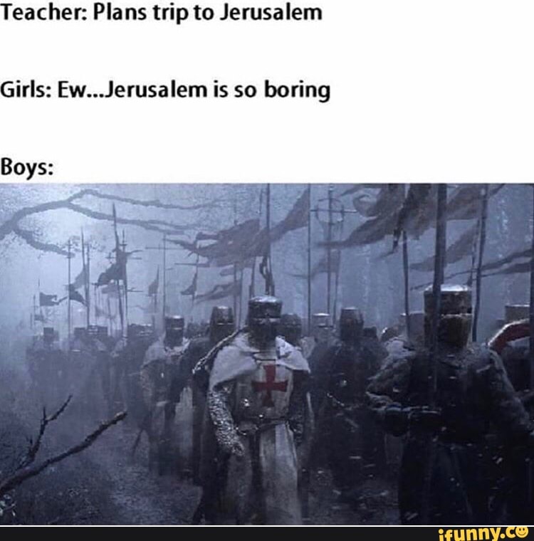 trip to jerusalem meme