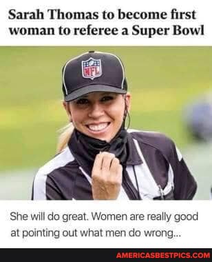 Sarah Thomas to become first woman to referee a Super Bowl She will do