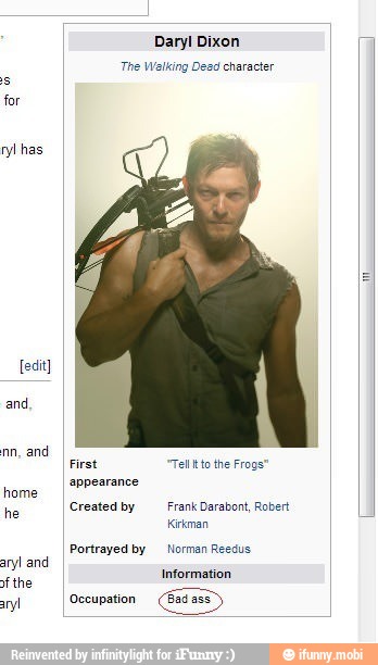 a
Daryl
The Walking Dezd character