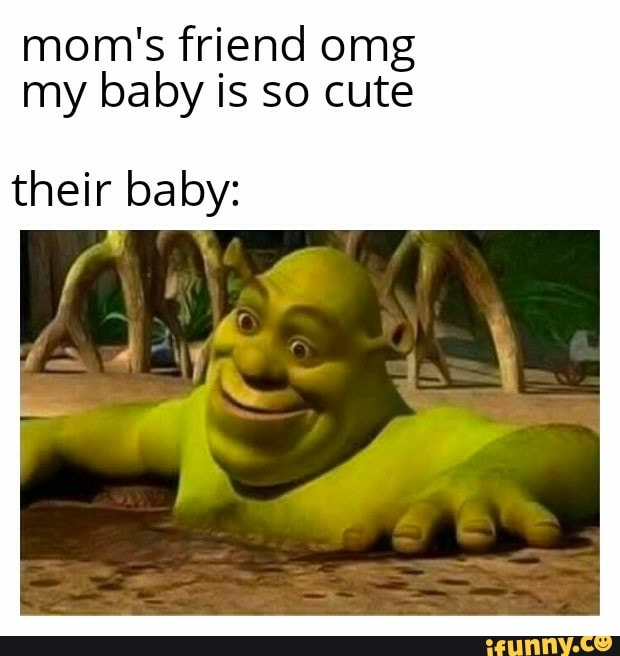Mom's friend omg my baby is so cute their baby iFunny