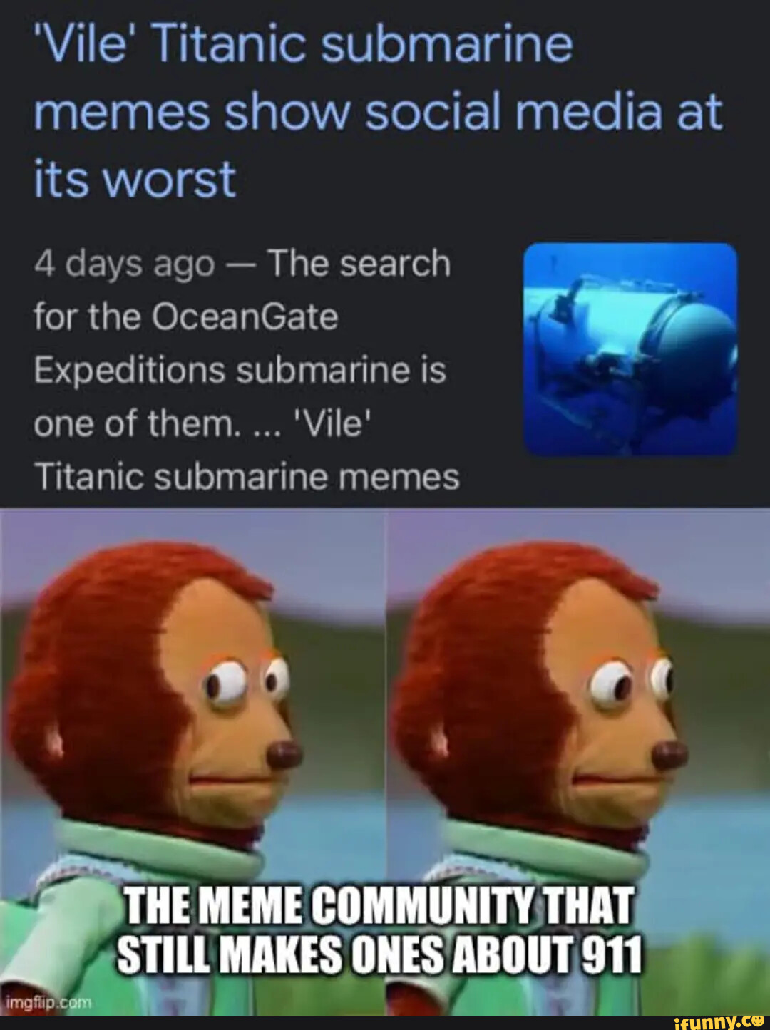 Vile' Titanic submarine memes show social media at its worst 4 days ago ...