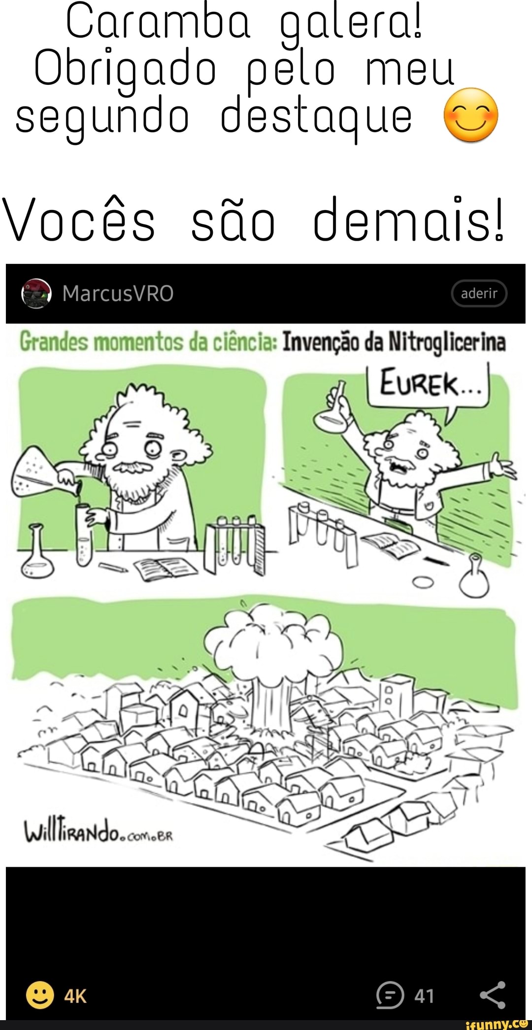 Caramba galera!
Obrigado pelo meu segundo destaque
Vocês são demais!
MarcusVRO
aderir
Erandes momentos da clêncies Invenção da Nitroglicerina