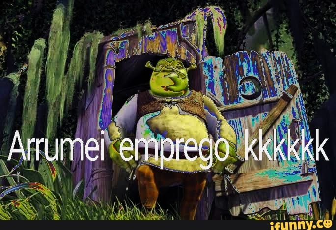 shrek, desempregado