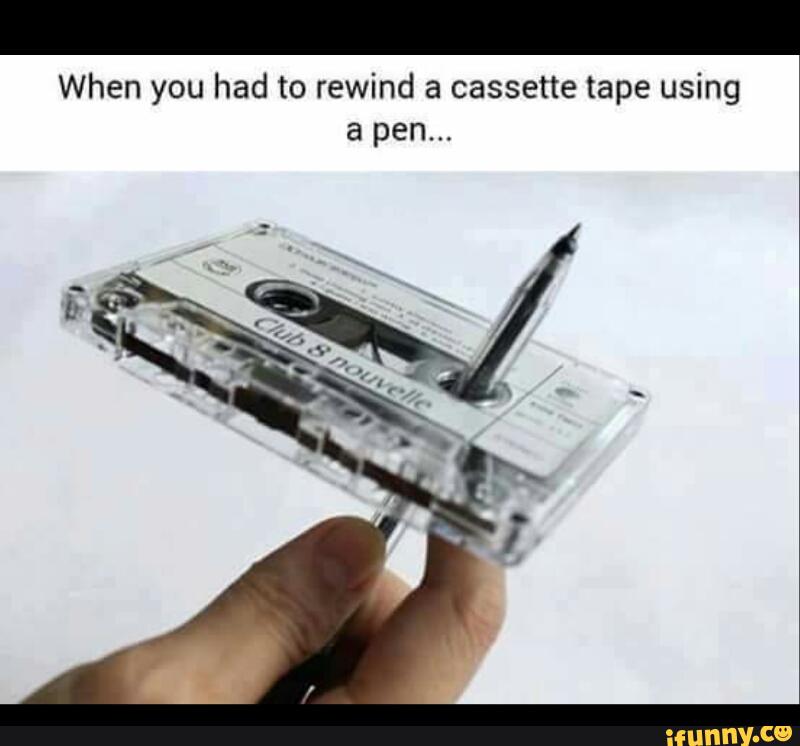 Cassette Tape Pen Friday Humor Funny Funny Pictures