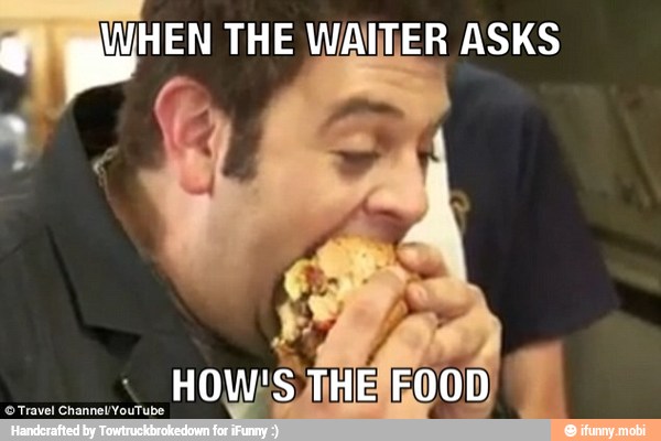 EN THE WAITER ASKS