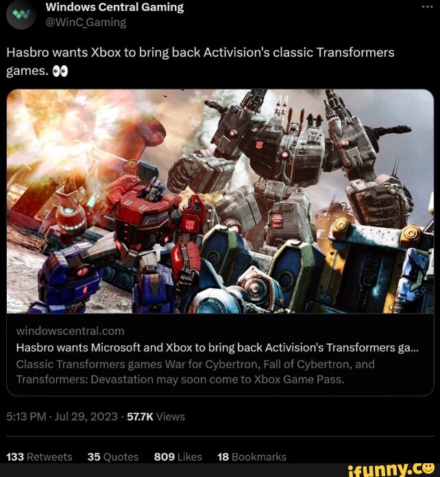 Windows Central Gaming Win. Gaming Hasbro wants Xbox to bring back