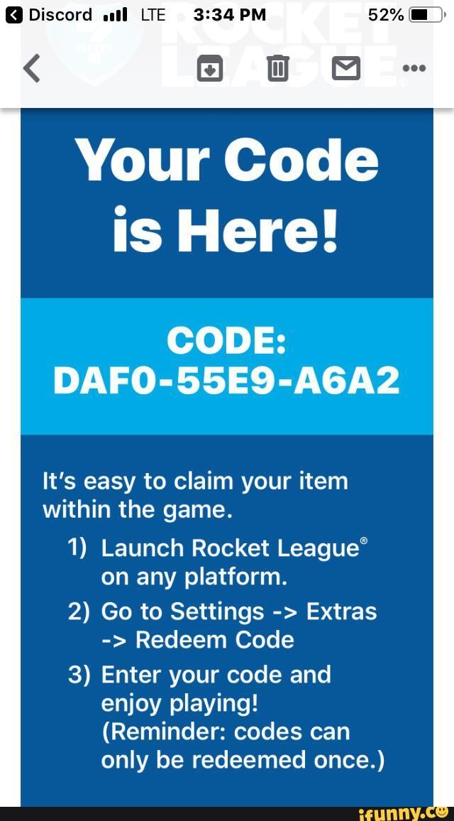 Discord WE 52 Your Code Is Here CODE DAFO 55E9 A66A2 It s Easy To Claim Your Item Within The 
