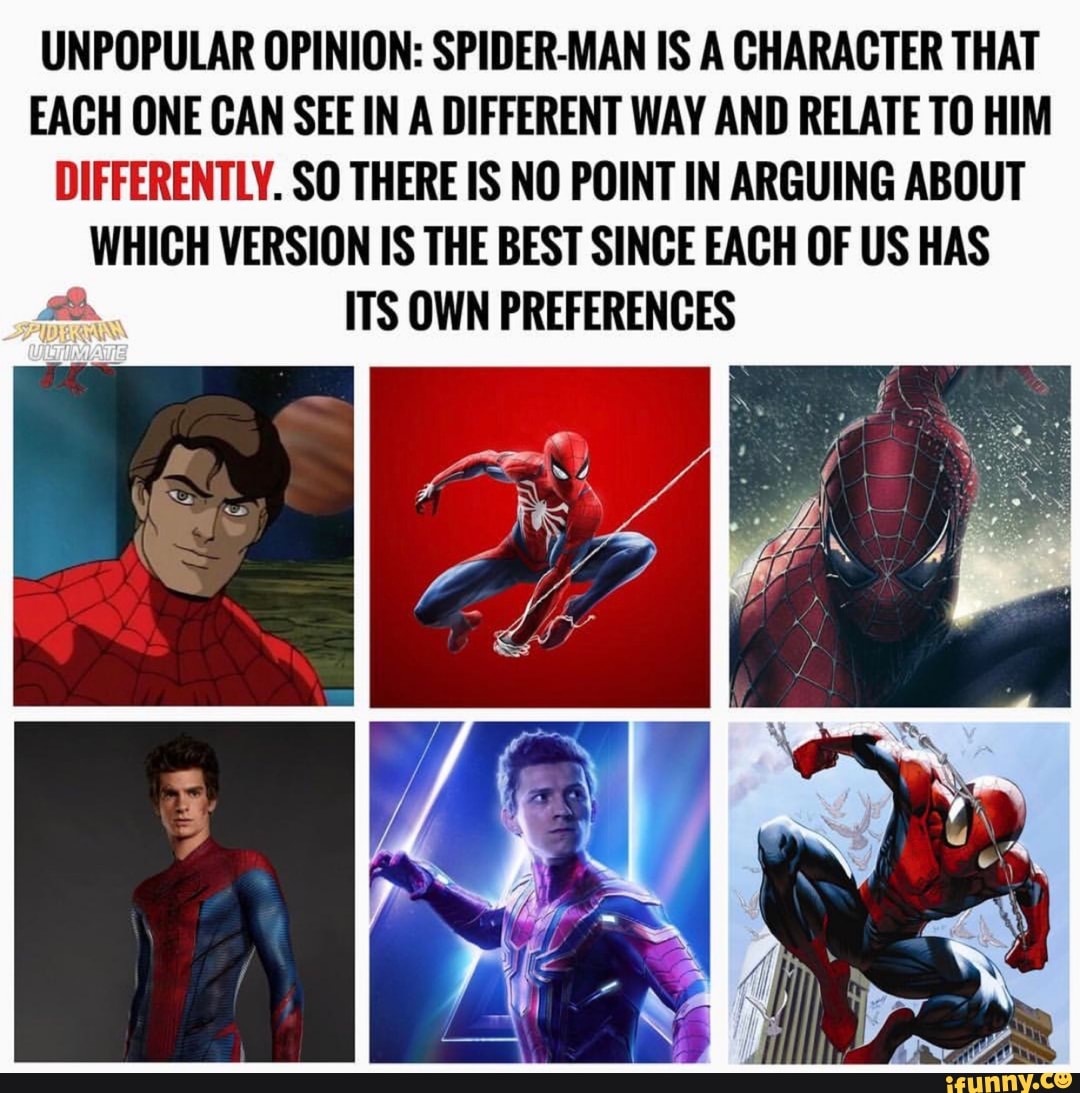 UNPOPUlAR OPINION: SPIDER-MAN IS A CHARACTER THAT [ABH ONE ...