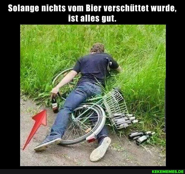 Solange nichts vom Bier verschüttet wurde, ist alles gut.