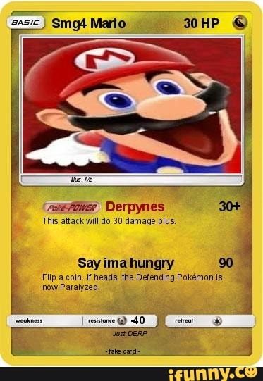 fake pokemon cards mario