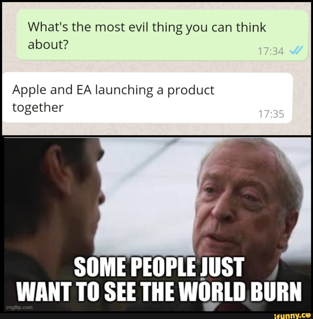 What's the most evil thing you can think about? Apple and EA launching ...
