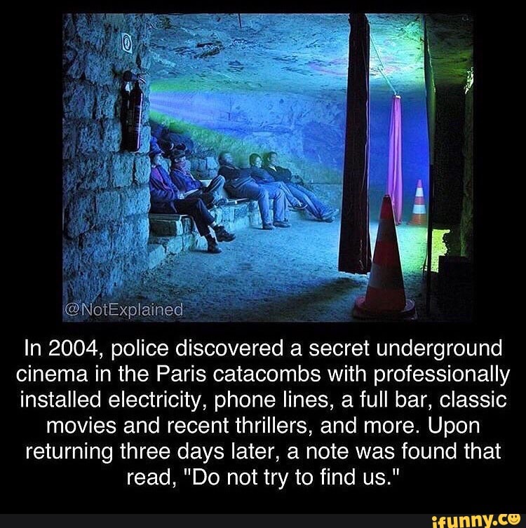 In 2004, Police Discovered A Secret Underground Cinema In The Paris ...