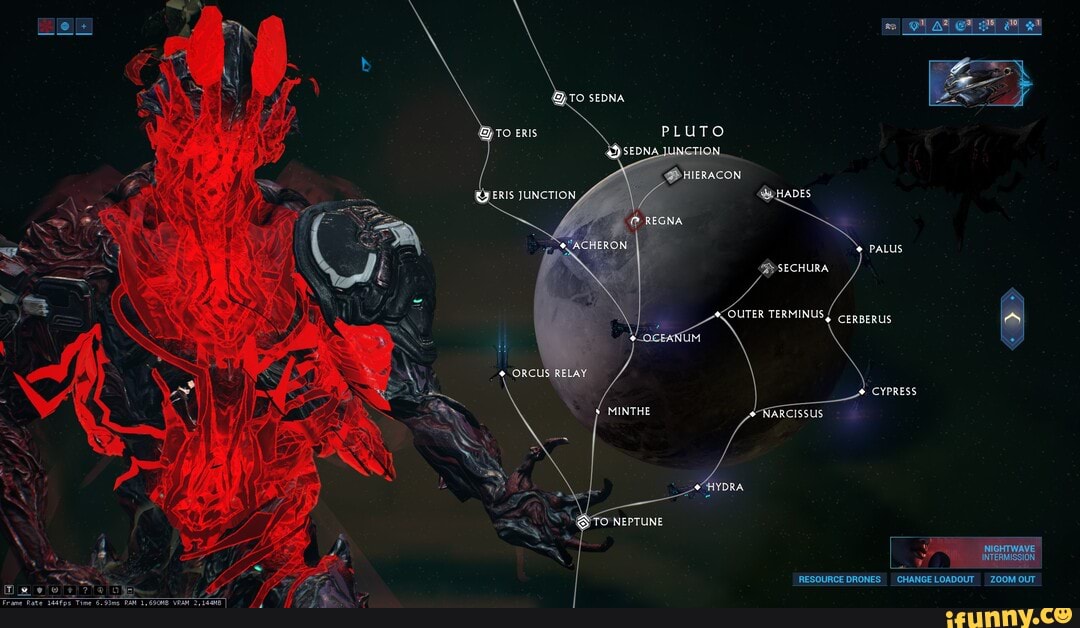 Warframe sigil bug - TO SEDNA TO ERIS PLUTO ERIS JUNCTION REGNA ACHERON SECHURA OUTER TERMINUS PALUS ORCUS RELAY \ CYPRESS MINTHE S-MARCISSUS 'HYDRA Y 4 RIGHTWAYE RESOURCE DRONES CHANGE LOADOUT