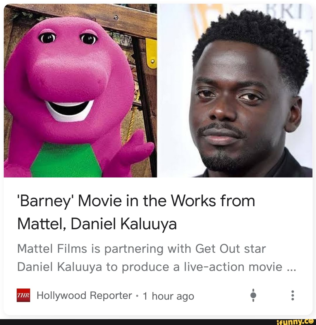 'Barney' Movie In The Works From Mattel, Daniel Kaluuya Mattel Films Is ...