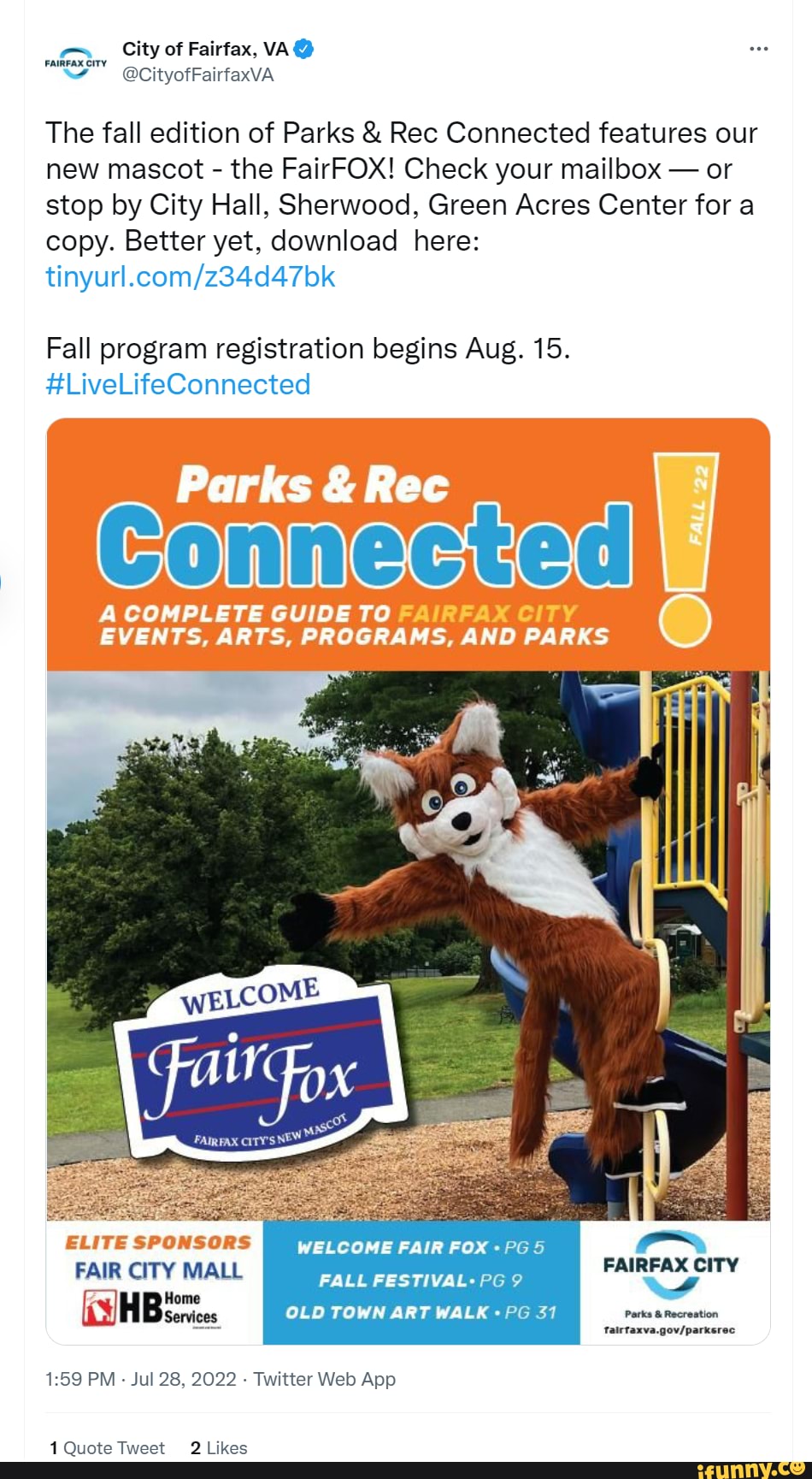 City of Fairfax, VA FAIRFAX CITY CityofFairfaxVA The fall edition of