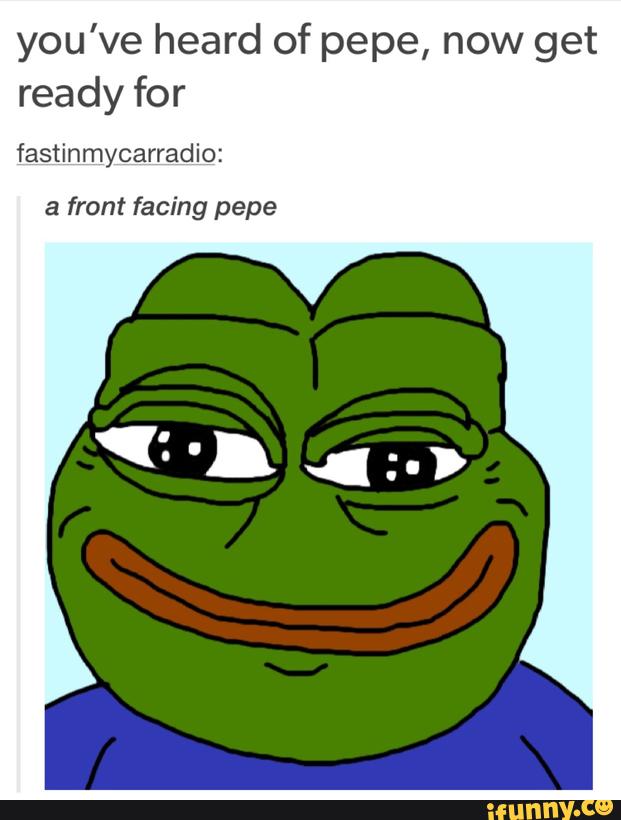 You’ve heard of pepe, now get ready for fastinmycarradio: & front ...