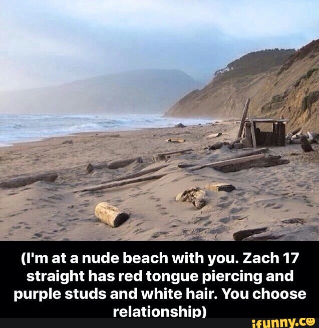 Naked beach stud