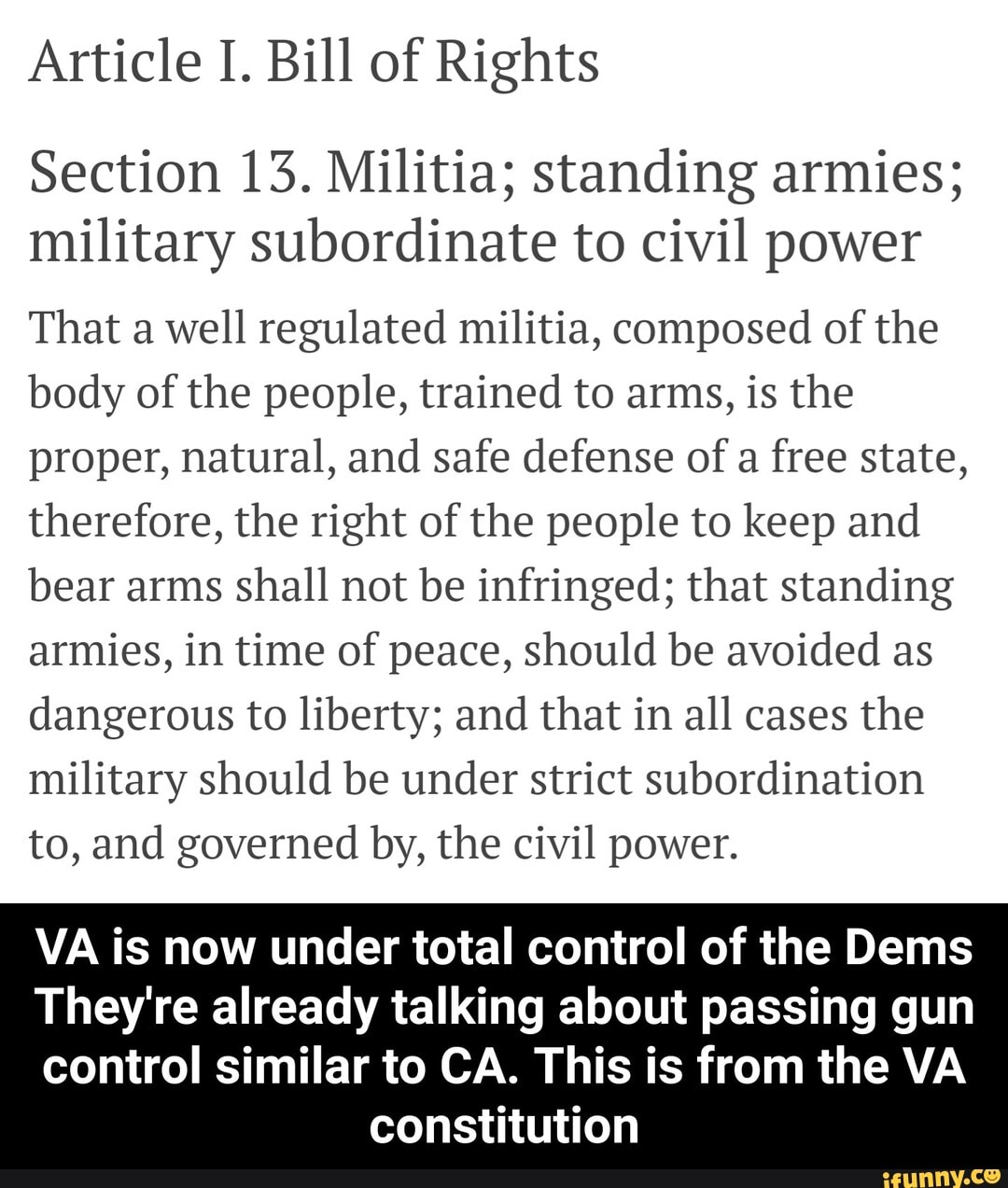 article-1-bill-of-rights-section-13-militia-standing-armies