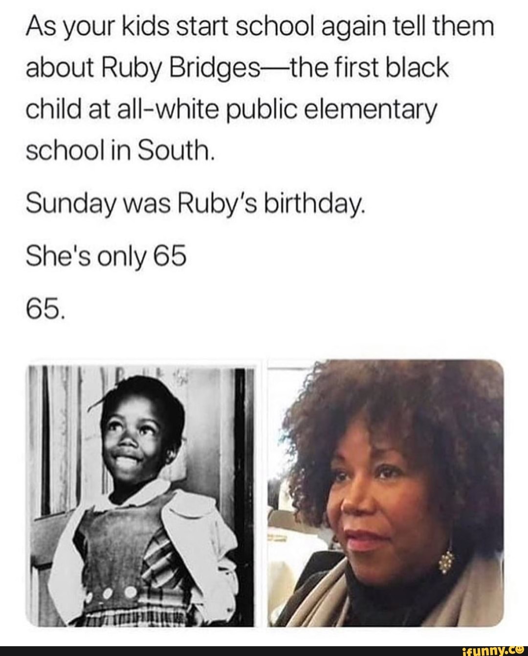 As your kids start school again tell them about Ruby Bridges-the first ...