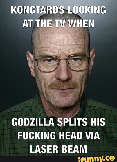 KONGTARDS LOOKING AT THE TV WHEN
GODZILLA SPLITS HIS FUCKING HEAD VIA LASER BEAM