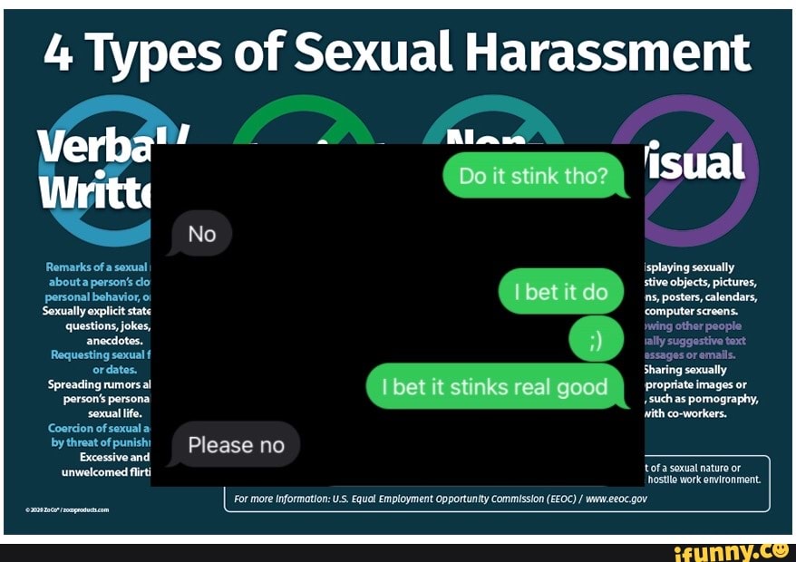 4 Types Of Sexual Harassment 4 Do Stink The Fsual No Isplaying 0184