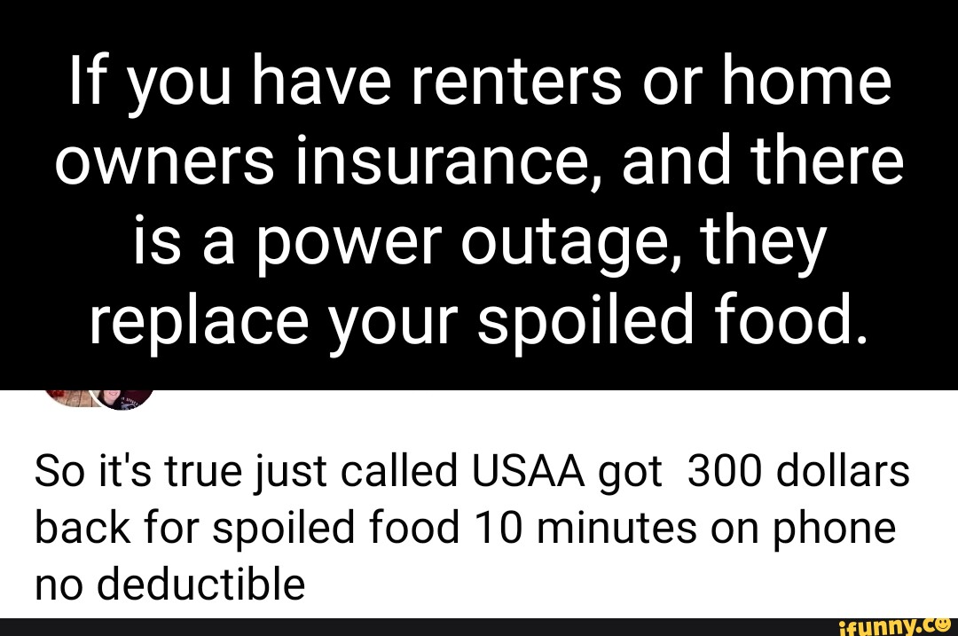 Usaa Renters Insurance Food Spoilage