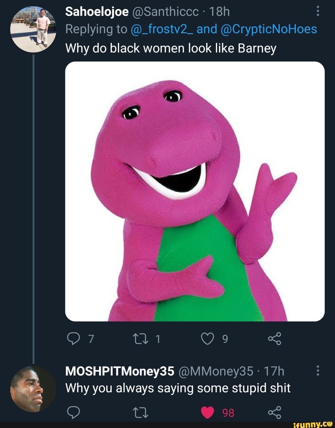 Barney & Friends memes.
