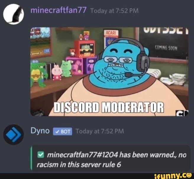 Minecraftfan77 14 Has Been Warned No Racism In This Server Rule 6 Ifunny