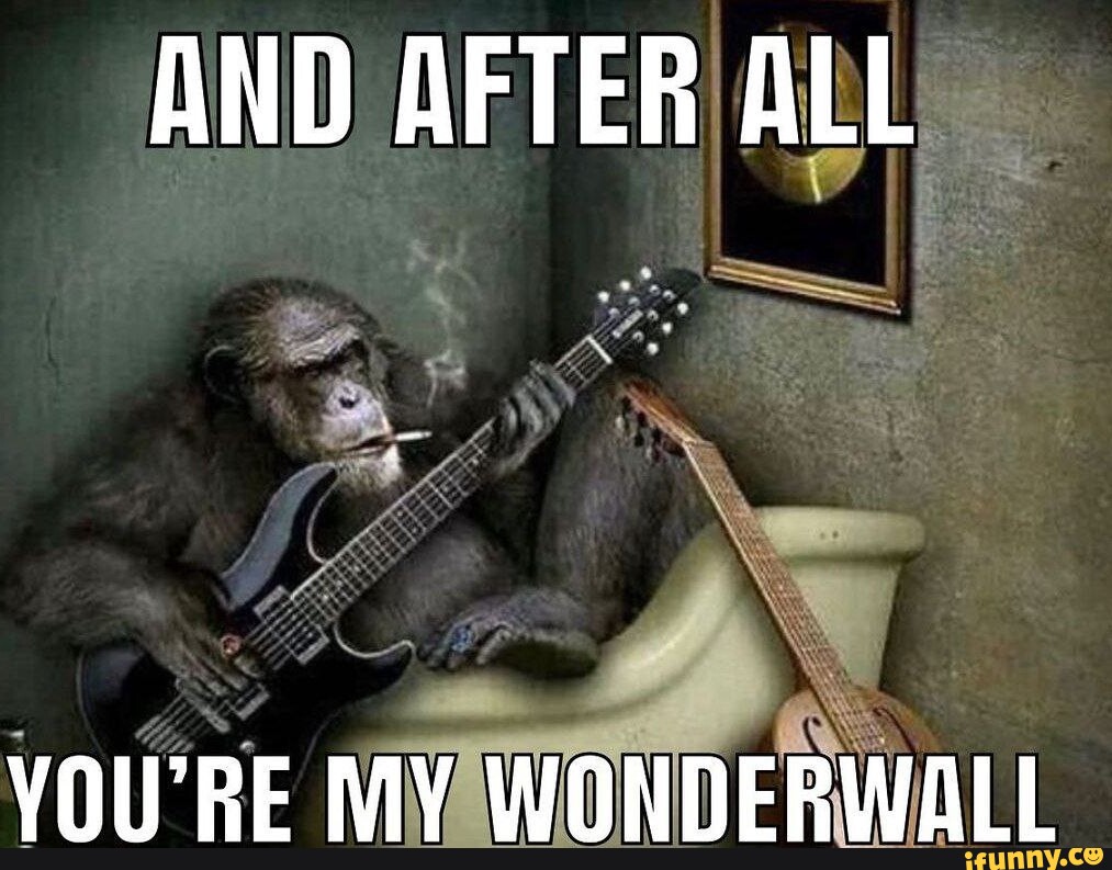 AND AFTER ALL SS YOU'RE MY WONDERWALL - iFunny