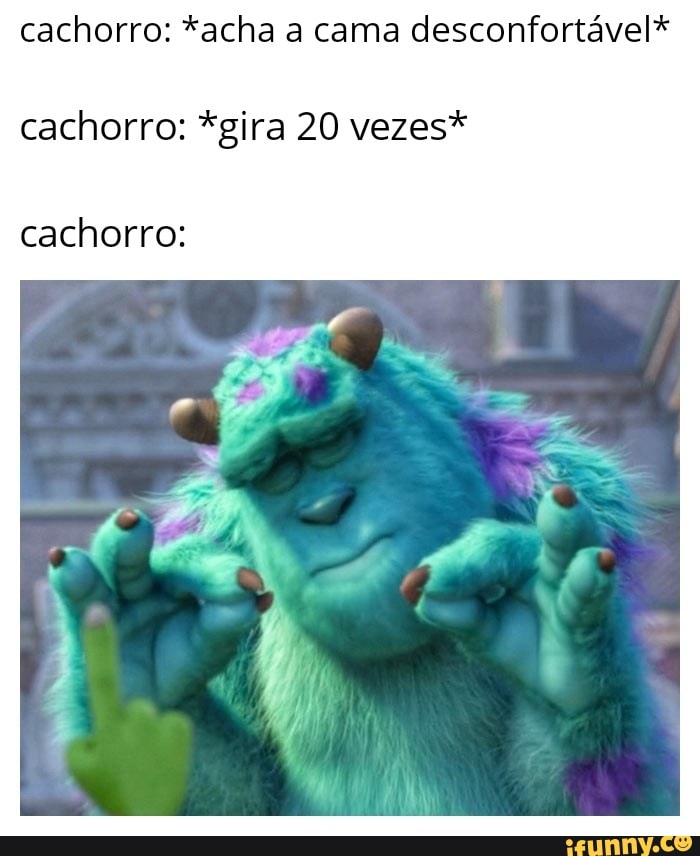 cachorro: *acha a cama desconfortável*
cachorro: *gira 20 vezes*
cachorro: