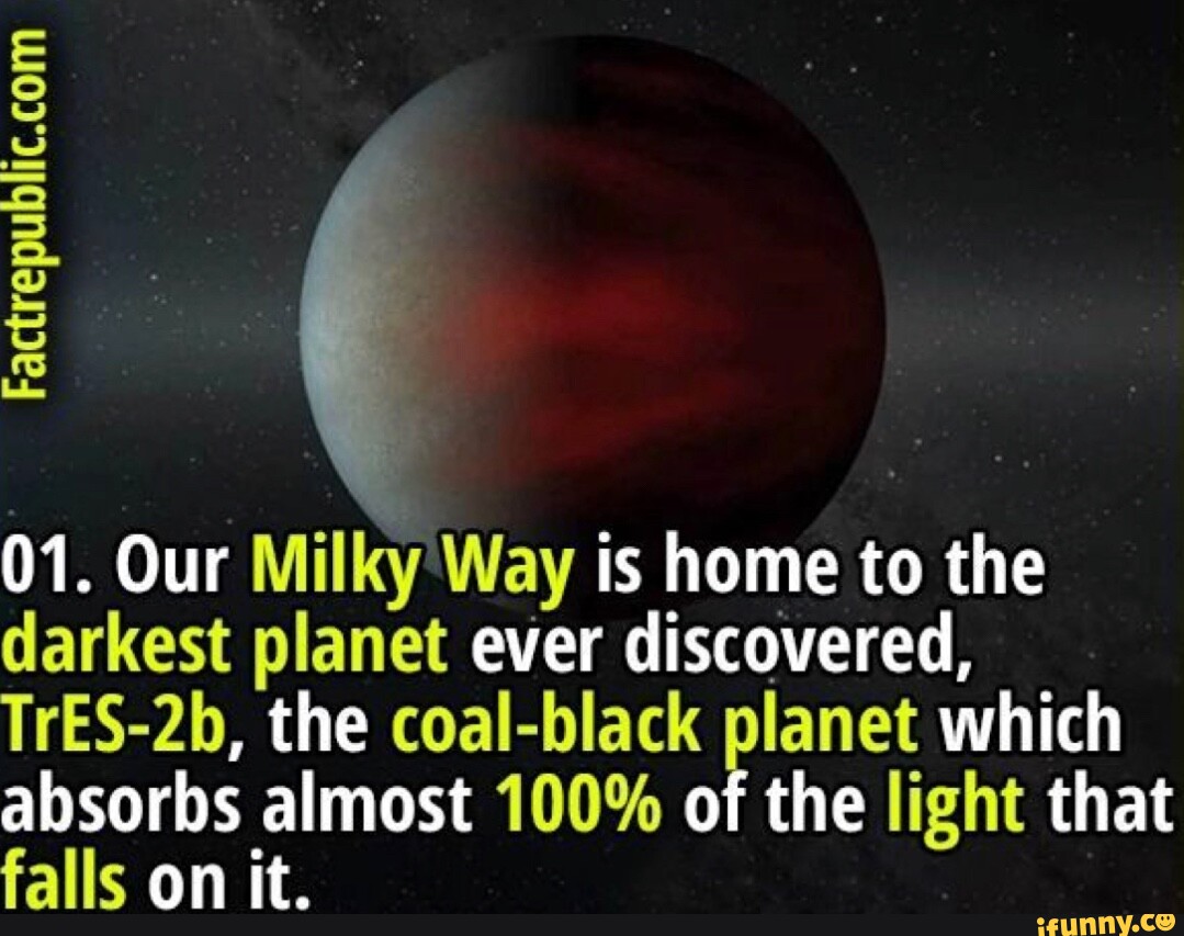 01. Our Milky Way is home to the darkest planet ever discovered, TrES ...