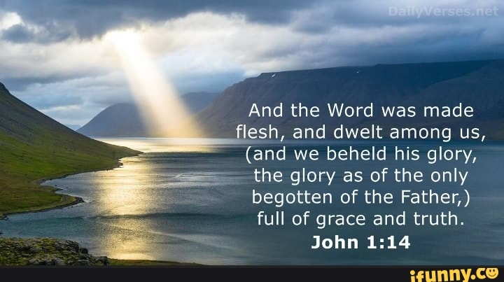 And the Word was made flesh, and dwelt among us, (and we beheld his ...