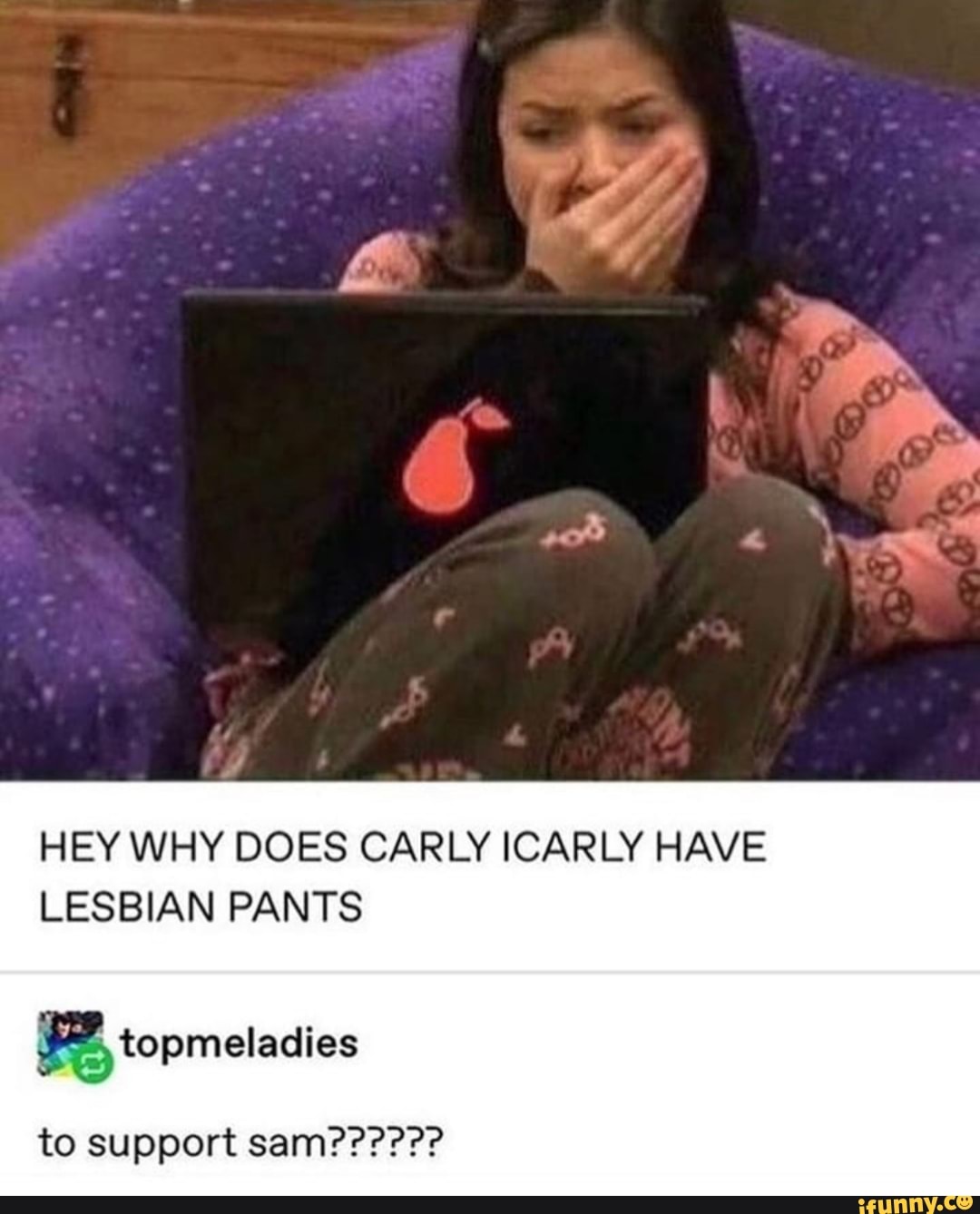 1080px x 1338px - HEY WHY DOES CARLY ICARLY HAVE LESBIAN PANTS - iFunny :)