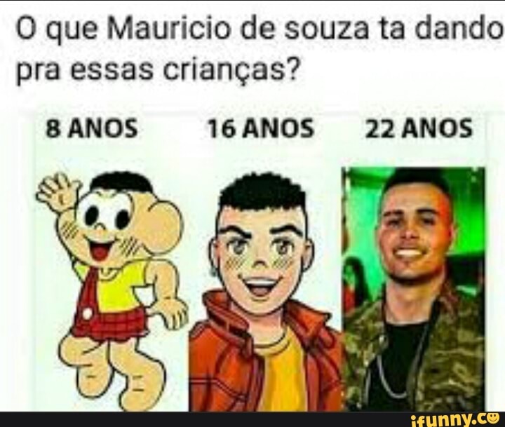 O que Mauricio de souza ta dando
pra essas crianças?
