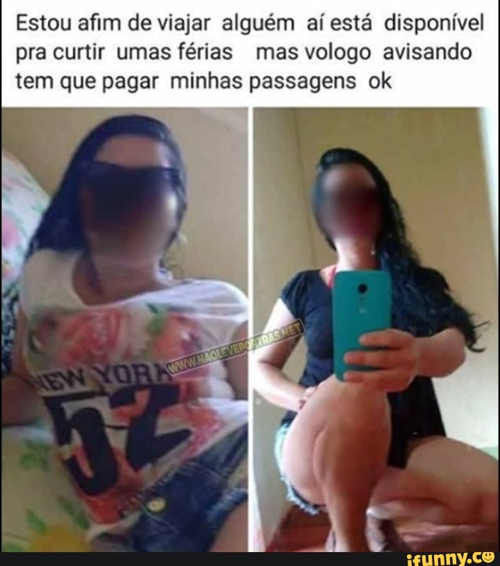 Estou afim de viajar alguém aí está disponível
pra curtir umas férias mas vologo avisando
tem que pagar minhas passagens ok