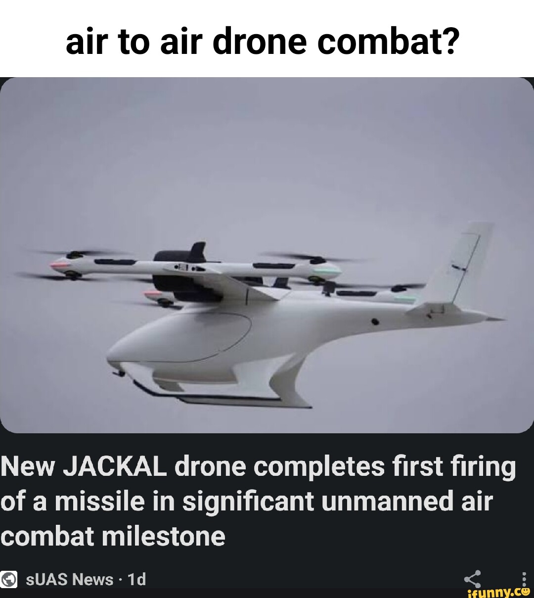 Air to air drone combat? New JACKAL drone completes first firing of a ...