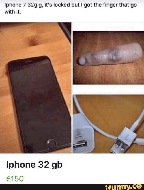 Iphone 7 32gig, it's locked but I got the finger that go with it.
Iphone 32 gb