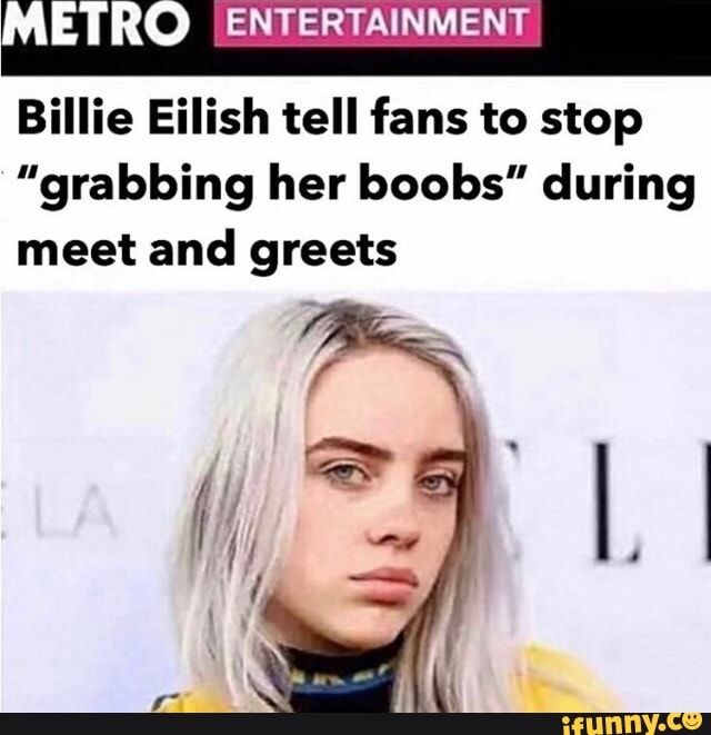 METR . ENTERTAINMENT Billie Eilish tell fans to stop 