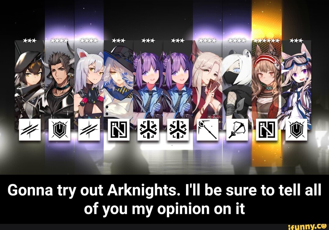 Gonna try out Arknights. I'll be sure to tell all
of you my opinion on it - Gonna try out Arknights. I'll be sure to tell all of you my opinion on it