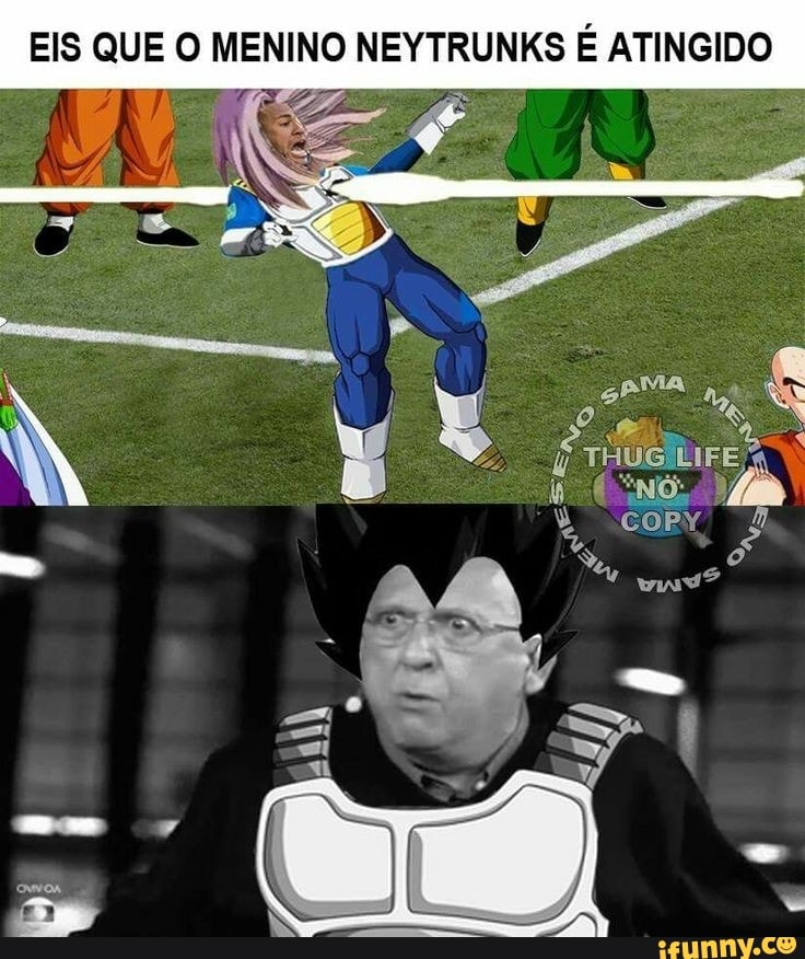 EIS QUE O MENINO NEYTRUNKS É ATINGIDO