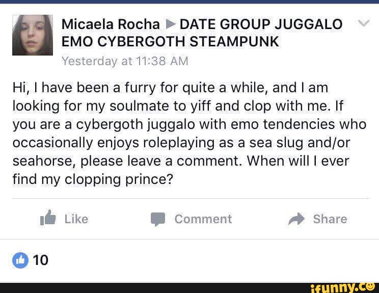 Emo Cybergoth Steampunk A Micaela Rocha Date Group Juggalo