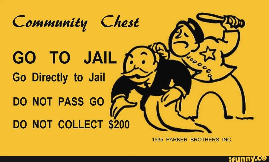 GO TO JAIL Go Directly to Jail DO NOT PASS GO DO NOT COLLECT 200 1935