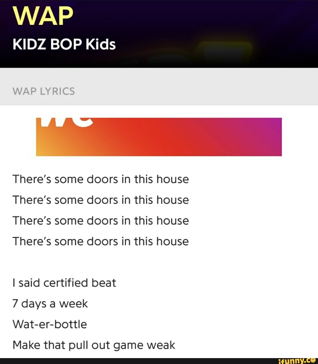 Kidz Bop Wap Lyrics Waffles And Pancakes